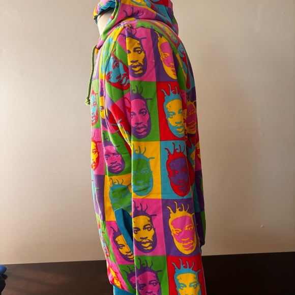 Rocksmith Tokyo x ODB Warhol Allover Reversible Zip Hoodie XL RARE Vintage NEW! - Picture 13 of 16